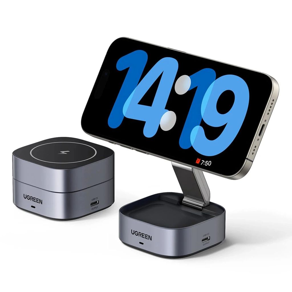 Ugreen 3-i-1 MagSafe till Qi Trådlös Laddare - Svart