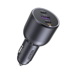 Ugreen EC705 Biladdare 130W 2x USB-C + USB-A - Grå