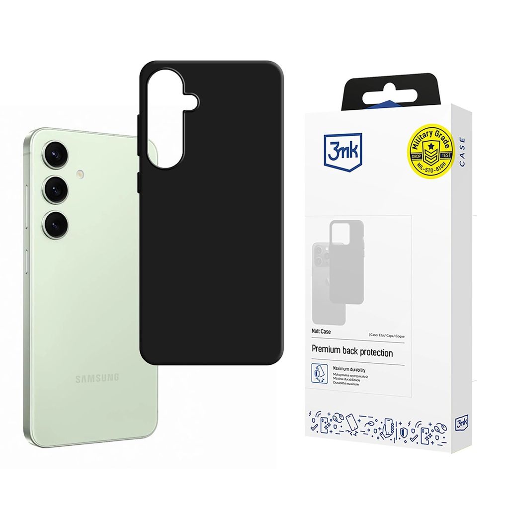 3mk Samsung Galaxy S24 FE Matt Skal - Svart