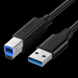 Ugreen Skrivarkabel USB-A till USB-B 5Gb/s, 2m - Svart