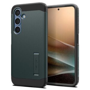 Spigen Tough Armor MagSafe Skal till Samsung Galaxy S25 - Grön
