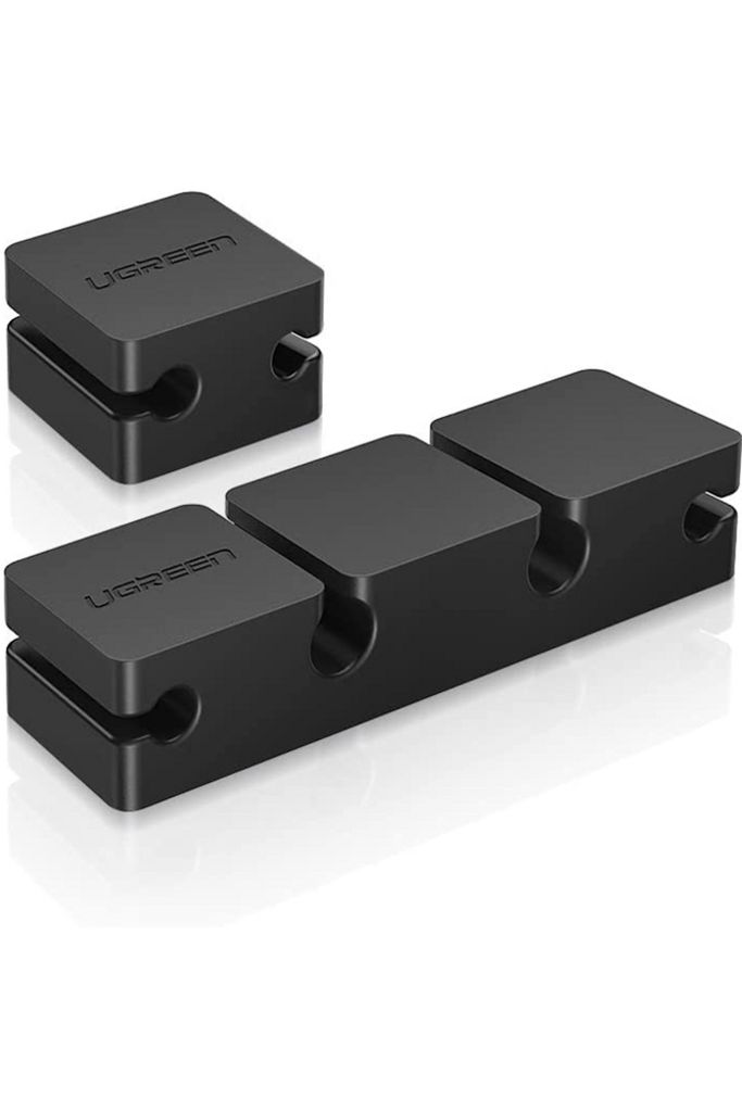 UGREEN Kabelorganiserare 6 platser, 2st - Svart