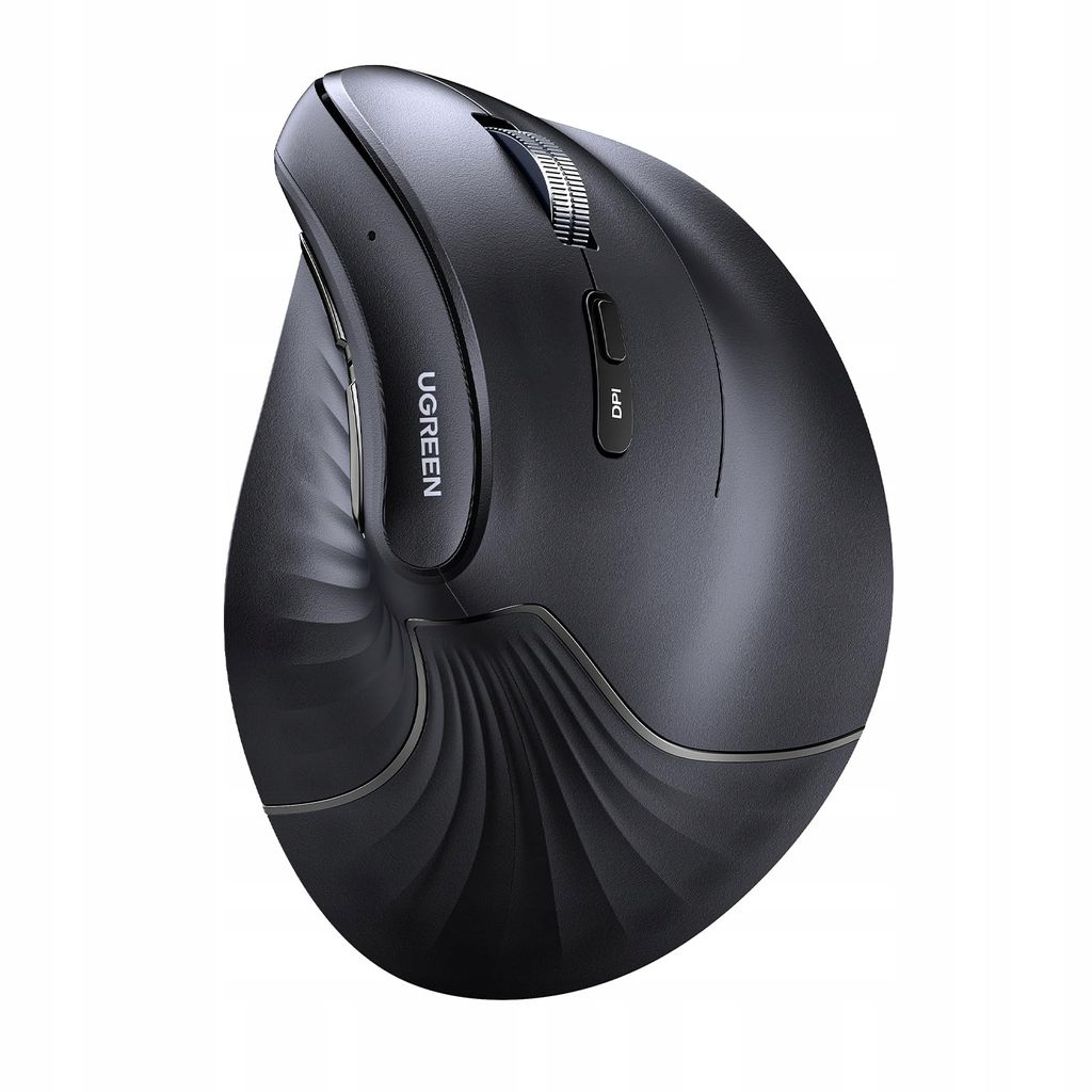 UGREEN Ergonomisk vertikal mus 4000 DPI max, 5 knappar - Svart