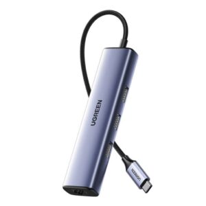 UGREEN USB-C Hub till 3x USB-A Hub & RJ45 Ethernet-adapter