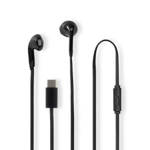 Nedis In-ear Hörlurar med AUX 3.5mm anslutning 1.2m - Svart
