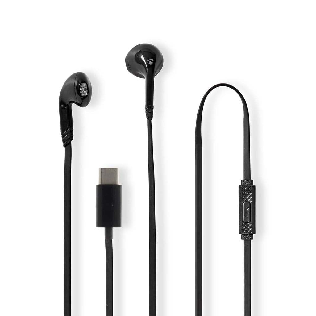 Nedis In-ear Hörlurar med AUX 3.5mm anslutning 1.2m - Svart