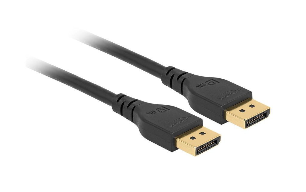 Delock DisplayPort-kabel 8K @ 60Hz utan spärr, 1m