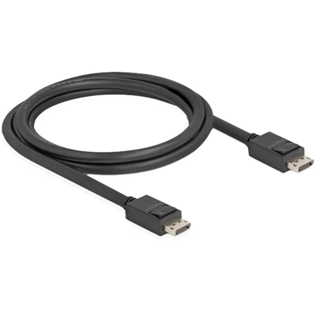Delock DisplayPort-kabel 16K @ 60Hz, 80 Gbps, 1,8 m