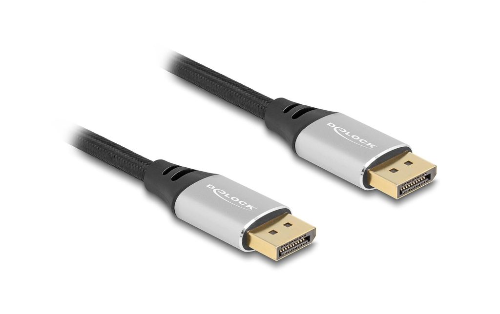 Delock DisplayPort-kabel 16K @ 60Hz, 1m - Silver