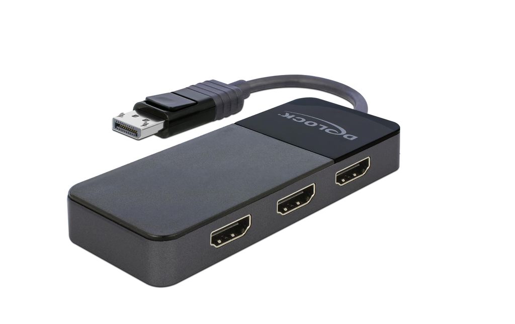 Delock DisplayPort-splitter 1x DisplayPort till 3x HDMI MST