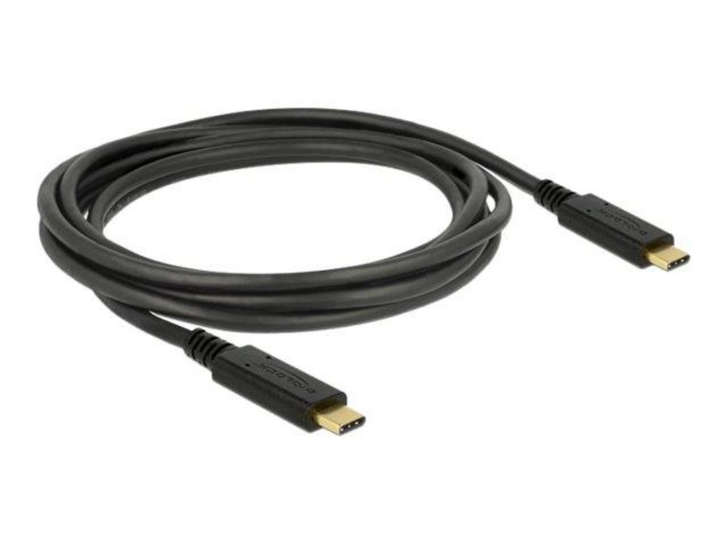 Delock USB-C till USB-C-kabel, 5 Gbps, 3A PD, 2 m