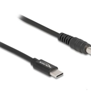 Delock Laptop Laddningskabel USB-C hane till 5,5 x 2,1 mm hane
