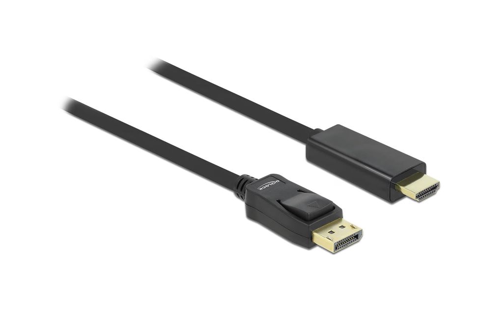 DeLOCK DisplayPort till HDMI Kabel 3m - Svart