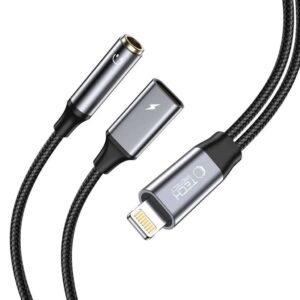 Tech-Protect UltraBoost Lightning-adapter till 3,5mm AUX + Lightning - Svart