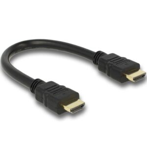 Delock HDMI-kabel med hög hastighet och Ethernet 4K @ 30Hz, 0,25m