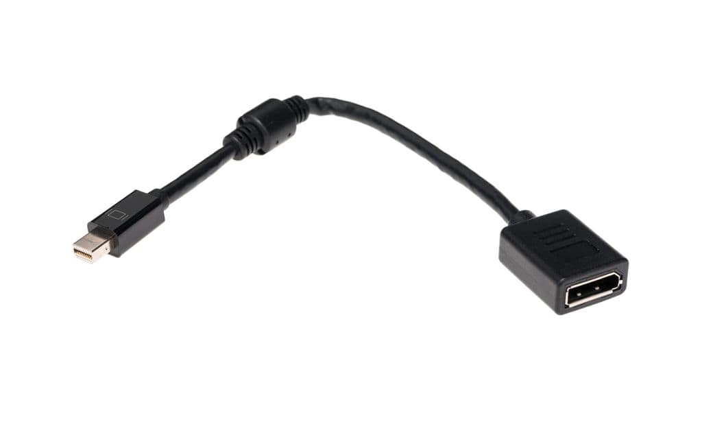 Delock Adapter mini DisplayPort hane till DisplayPort hona 8K - Svart