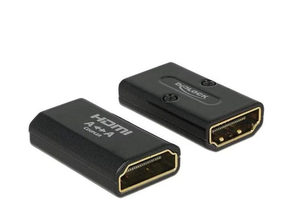 Delock High Speed HDMI-adapter med Ethernet, hona till hona 4K könsväxlare