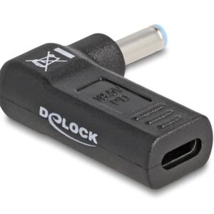 Delock Adapter för laddningskabel laptop USB-C hona till HP 4.5 x 3 mm hane