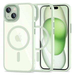 Tech-Protect MagMat MagSafe Skal iPhone 15 - Transparent Grön