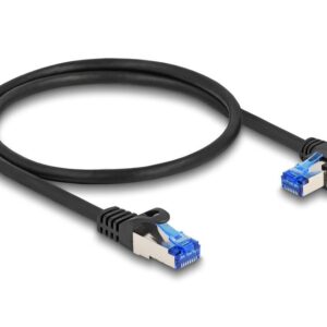 DeLOCK RJ45 Nätverkskabel Cat.6A 0,5m - Svart