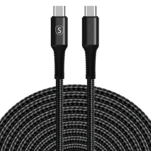 SiGN USB-C till USB-C Laddarkabel 60W 5m - Svart