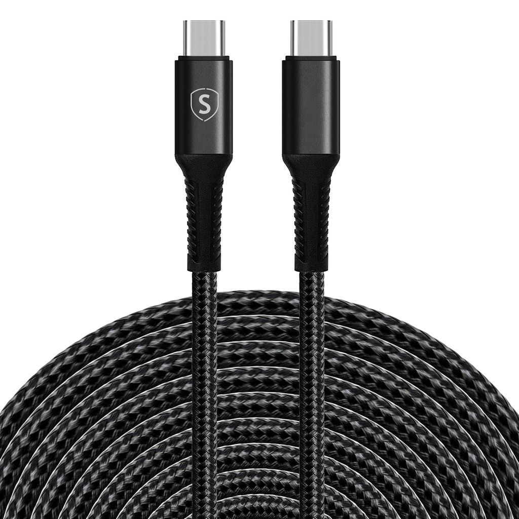 SiGN USB-C till USB-C Laddarkabel 60W 5m - Svart