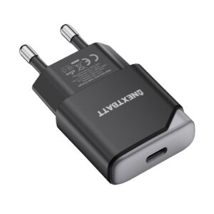 NEXTBATT GaN 20W Slim Snabbladdare USB-C - Svart/Grå