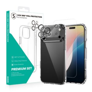 SiGN 360 Komplett skyddspaket till iPhone 17 Pro Max - Transparent
