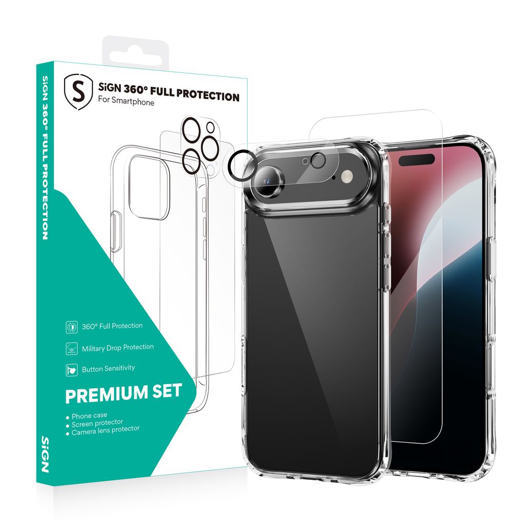 SiGN 360 Complete Protection Package till iPhone Air - Transparent