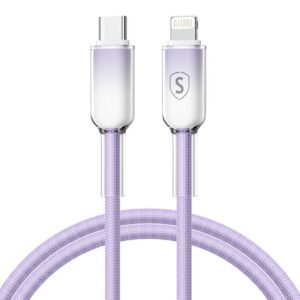 SiGN Dynamic Series USB-C till Lightning Kabel 2.4 A, 1m – Lila