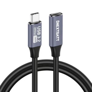 Nextbatt USB-C Förlängningskabel 2m - Svart