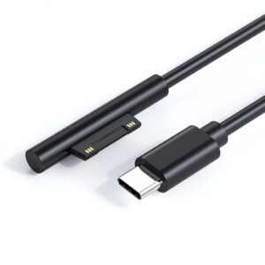 SiGN USB-C till Microsoft Surface-kabel 65W - Svart