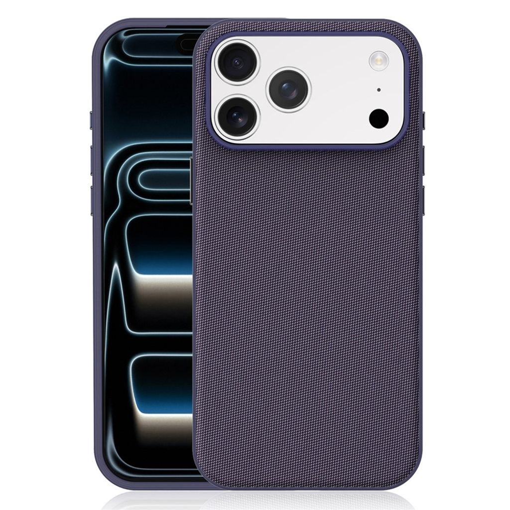 iPhone 18 Pro MagSafe Skal med textilyta - Lila