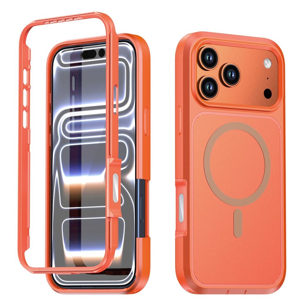 Taltech iPhone 18 Pro/17 Pro MagSafe Skal stötsäkert - Orange