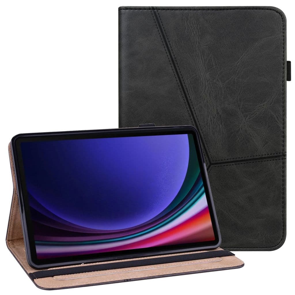 Samsung Galaxy Tab S10 / S9 / S9 FE / S10 FE Fodral med Kortfack - Svart