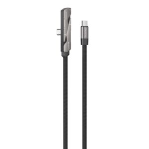 Yesido CA207 USB-C till USB-C laddkabel med ställ - Svart