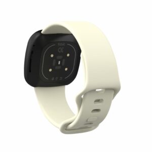Silikonarmband till Fitbit Sense/Versa 3 storlek S - Vit