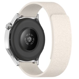 20mm Silikon Klockarmband Magnetisk Spänne - Vit