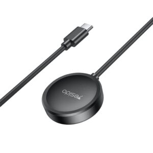 Yesido CA162 Magnetisk Laddare till Samsung Galaxy Watch, USB-C, 1 m - Svart