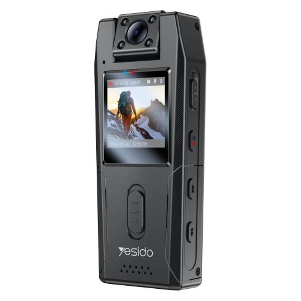 Yesido Kroppskamera med Nattseende 1,3" 1080P - Svart