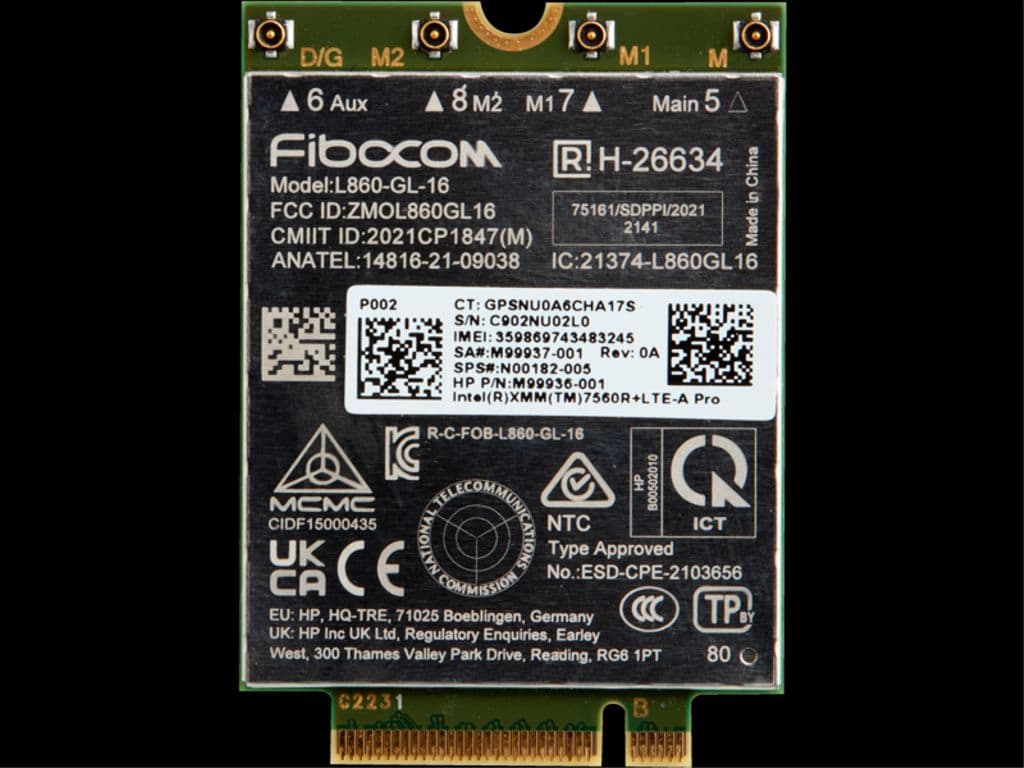 HP XMM 7560 R+ 4G LTE WWAN
