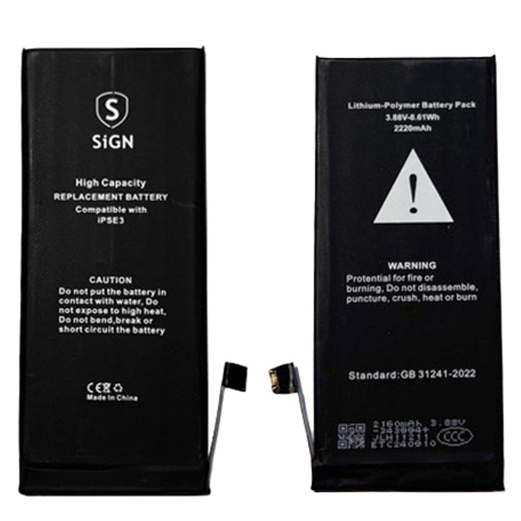 iPhone SE 2022 Batteri hög kapacitet - 2200mAh