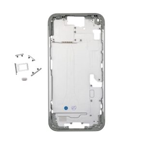 iPhone 15 Plus Mittram utan logga - Blå