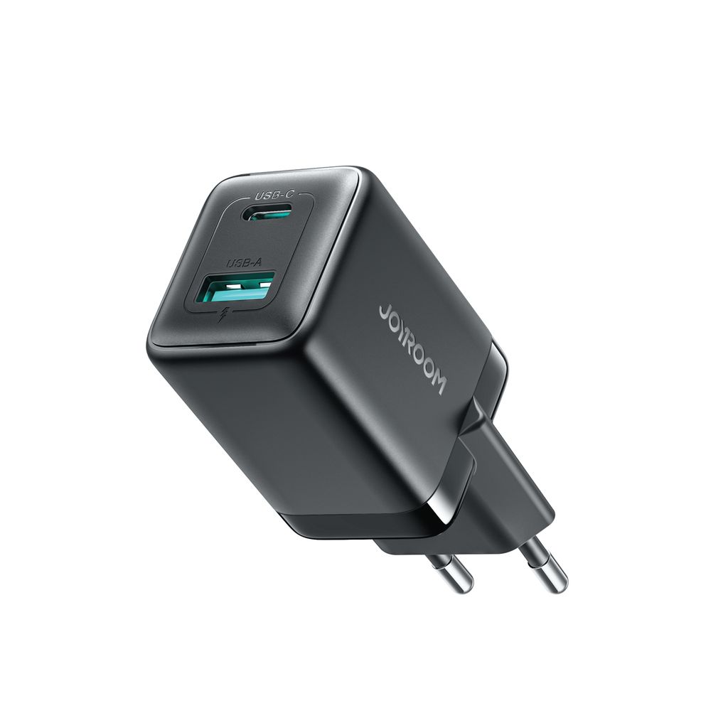 Joyroom JR-TG8 45W USB-A/USB-C Väggladare GaN - Svart
