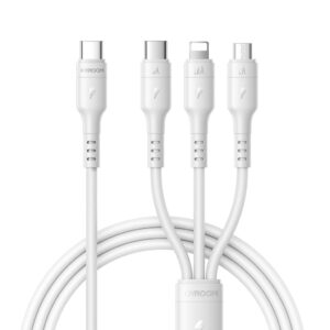 Joyroom S-A61 OmniGo 3-i-1 USB-C Kabel - Vit