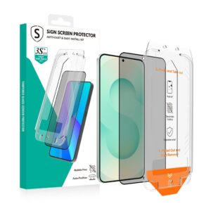 SiGN Privacy Skärmskydd i härdat glas till Samsung Galaxy S24/S25 med EZ Apply-applikator