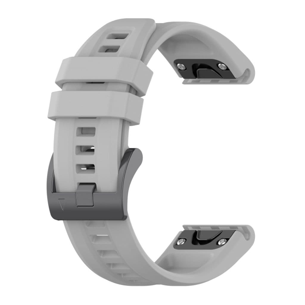 Garmin Fenix 7S Solar Kockarmband i silikon enfärgat - Grå