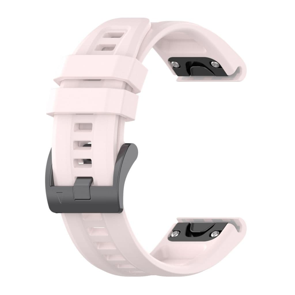 Garmin Fenix 7S Sapphire Solar Kockarmband i silikon enfärgat - Rosa