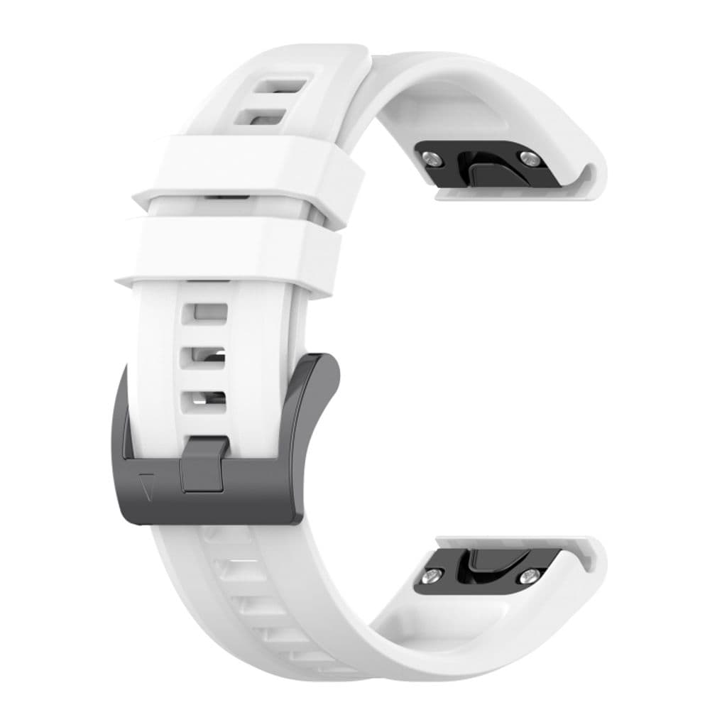 Garmin Fenix 7X Solar Kockarmband i silikon enfärgat - Vit
