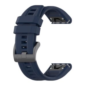 Garmin Fenix 7X Solar Kockarmband i silikon enfärgat - Blå